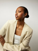 Young Fish 18K Gold Pendant w. Aquamarine