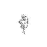 Sky 14K White Gold Huggie w. Lab-Grown Diamonds