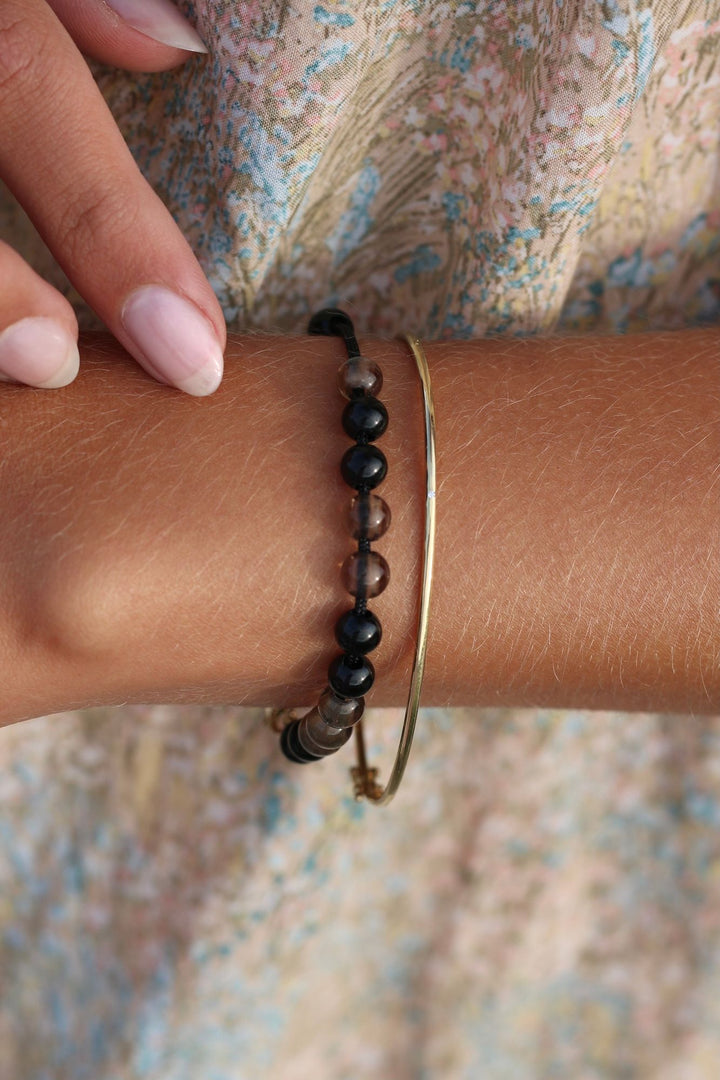 Inner Peace Balance 18K Gold Bracelet w. Diamond