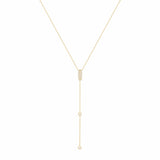Alexa Fine Jewelry | Sparkly Sparkly Lariat 18K Guld Halskæde m. Diamanter