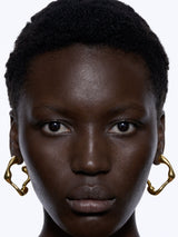 Splash Small Gold Plated Hoops