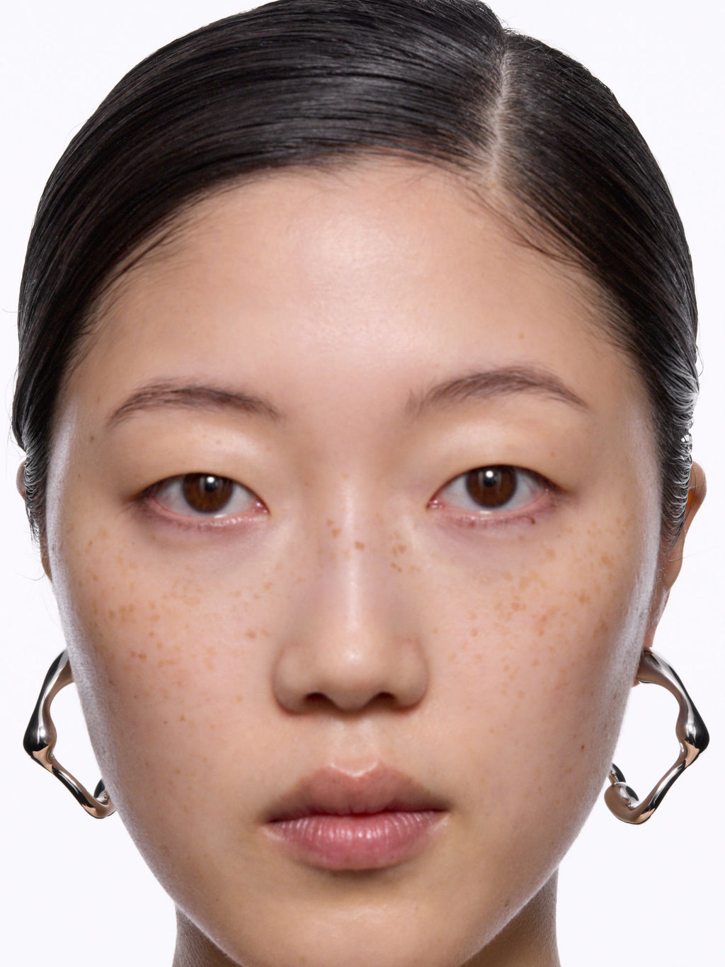 Splash Small Silver Hoops