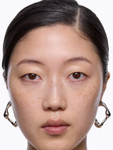 Splash Small Silver Hoops