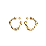 Splash Small Gold Plated Hoops