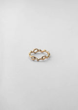 Spuma 14K Gold Ring w. Diamond