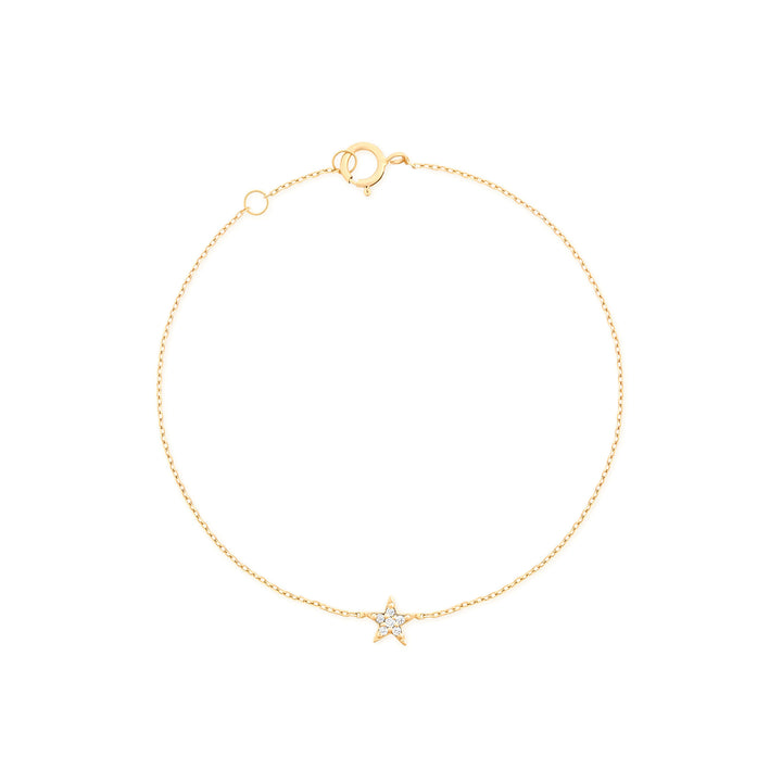 Stjerne 18K Guld Armbånd m. Diamanter