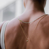 Stardust 18K Gold Necklace w. Lab-Grown Diamond