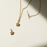 Stardust 18K goldener Anhänger m. Labordiamant