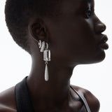 Absolut klein (eng) 18K Whitegold Hoops w. Diamanten