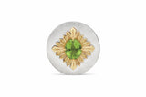 Tag Peridot 18K Silver & Gold Ring w. Peridot