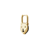 Ted 14K Guld Huggie m. Lab-Grown Diamanter