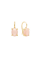 Tournure 10K Gold Earrings w. Sand Moonstone