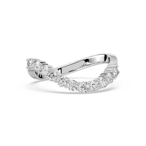 Little Noor 14K White Gold Ring w. Diamonds