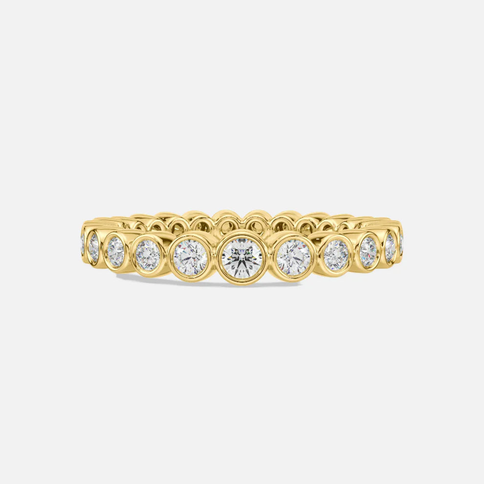 Raha 14K Goldring W. Diamanten