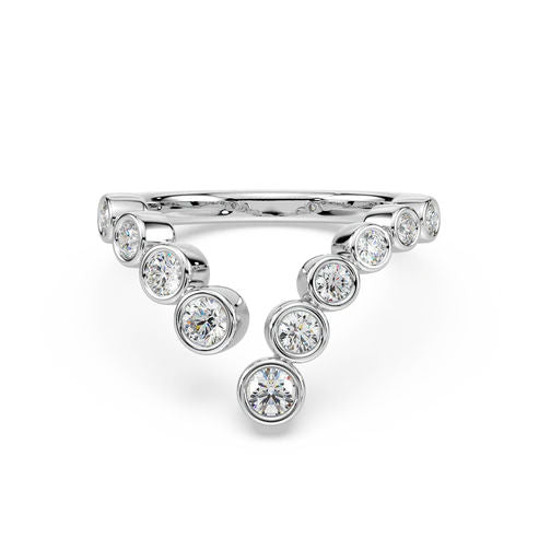 Viona 14k Hvidgulds Ring m. Diamanter