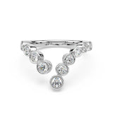 Viona 14k Hvidgulds Ring m. Diamanter