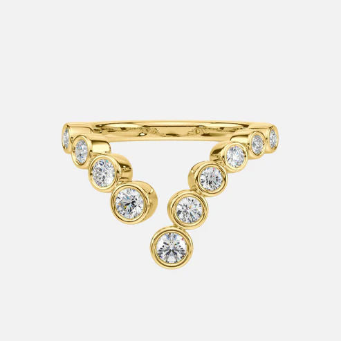 Viona 14K Gold Ring w. Diamonds