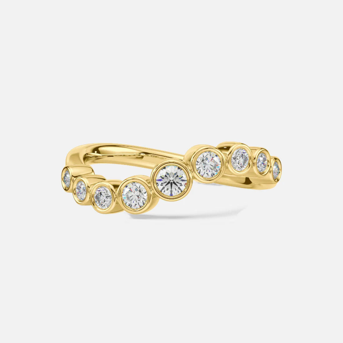 Sumi 14K Gold Ring w. Diamonds