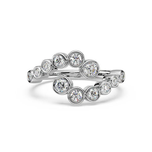 Karma 14K White Gold Ring w. Diamonds