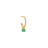 Bon Bon 10K Gold Charm mit Chrysopras