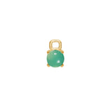 Bon Bon 10K Gold Charm mit Chrysopras
