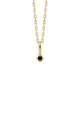 Prism 10K Guld Vedhæng m. Black Diamant