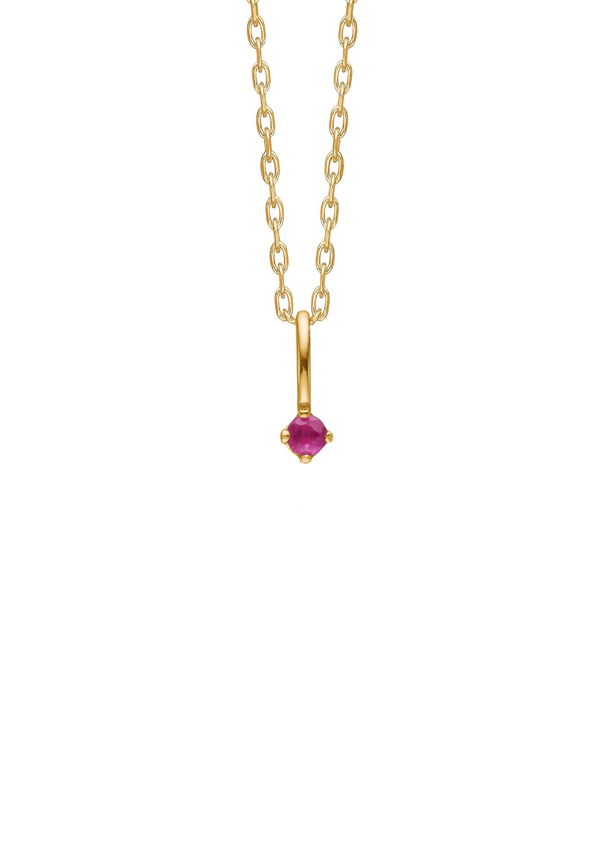 Prism 10k Gold Pendant w. Ruby