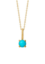Bon Bon 10K Gold Pendant w. Turqoise