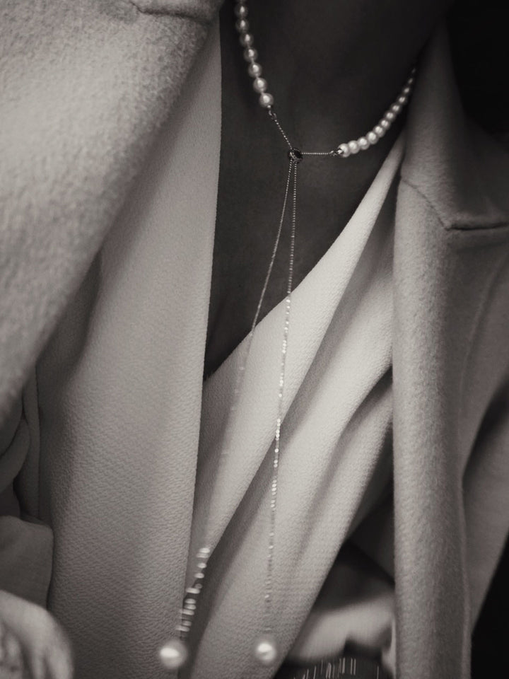 Transformable 18K Guld Diamant m. 7.5-8mm Perler