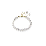 Transformable 18K Gold Bracelet w. 7.5-8 mm Pearls