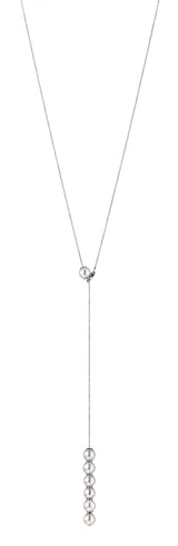 Transformable 18K Whitegold Necklace w. Akoya Pearls