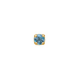 My Precious - Rainbow 10K Gold Stud w. Topaz
