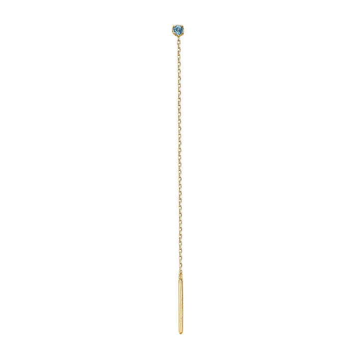 My Precious - Rainbow 10K Gold Earhanger w. Topaz