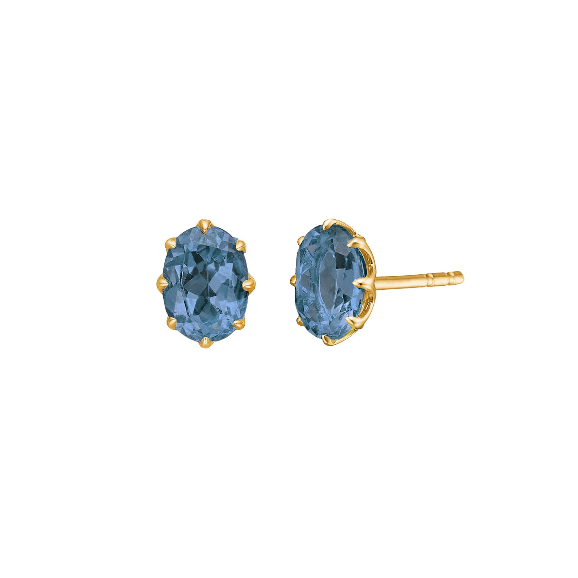 My Precious - Stella 10K Gold Stud w. Topaz
