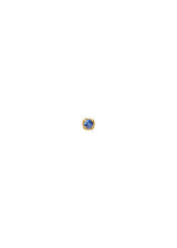 Rainbow 10K Gold Stud w. Sapphire