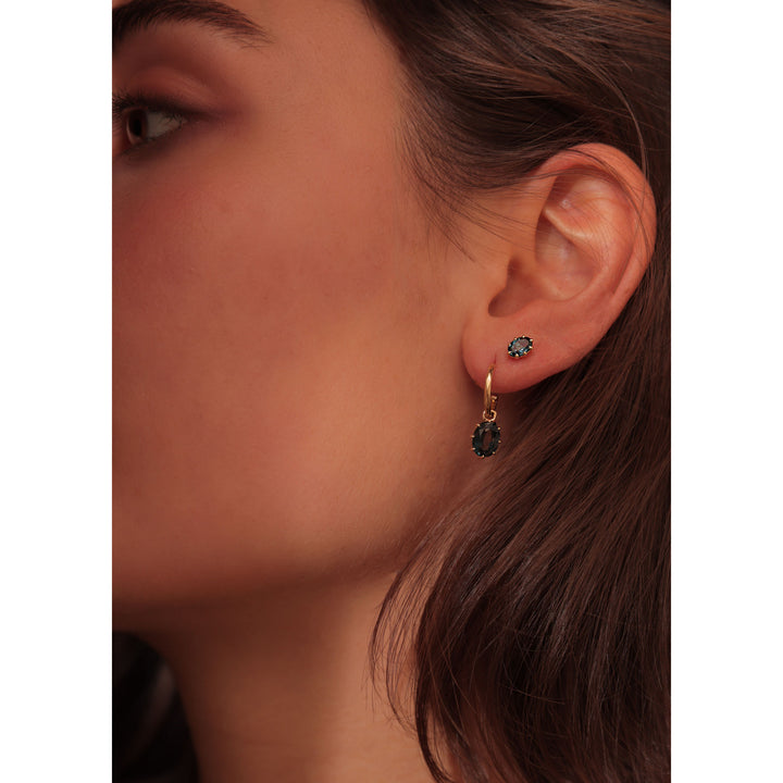 My Precious - Stella 10K Gold Stud w. Topaz