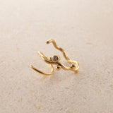 Tallulah 18K & 22K Gold Small Hoops w. Diamonds