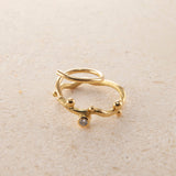 Tallulah 18K & 22K Gold Small Hoops w. Diamonds