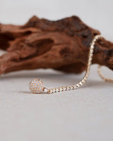 Signature Tennis 18K Gold, Whitegold or Rosegold Bracelet w. Diamonds