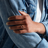 Golden Cloud 18K Rosegold Ring w. Diamonds