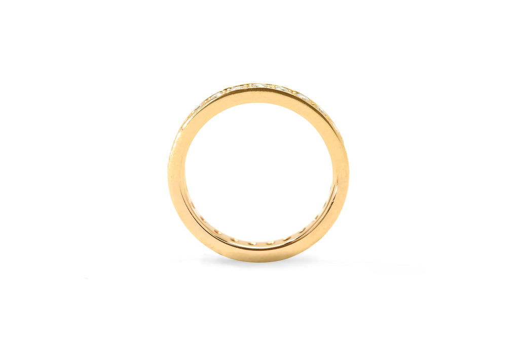 Amore die Ewigkeit, mutig 18k Gold Ring w. Diamanten