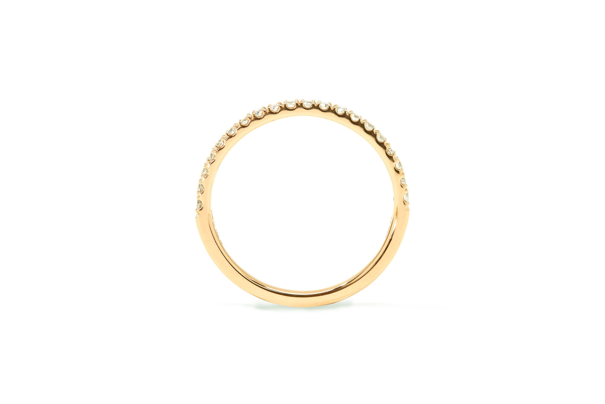 Amore The Eternity Classic Halv 18K Guld Ring m. Diamanter