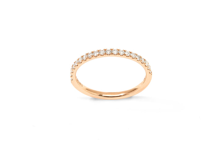 Amore The Eternity Classic Hälfte 18k Rosengold Ring W. Diamanten