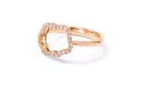 Golden Cloud 18K Rosegold Ring w. Diamonds