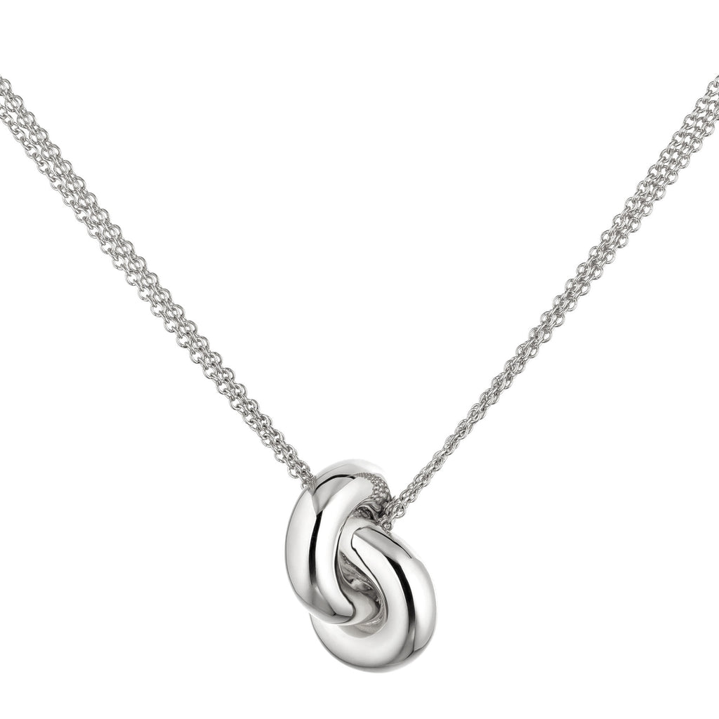 The Legacy Knot Big 18K Whitegold Necklace