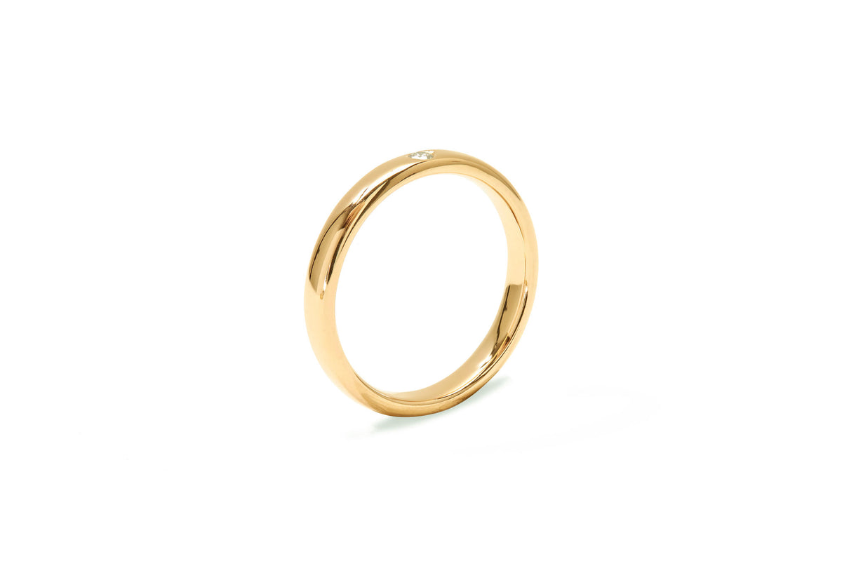 Amore Star 18K Guld Ring m. Diamant