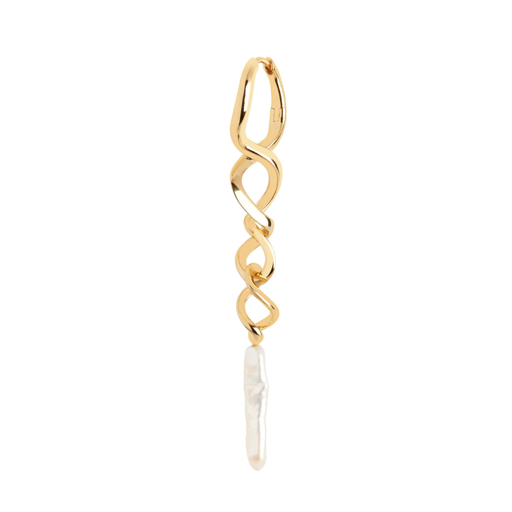 Tornado Gold Plated Earring