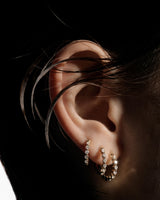 True Romance 10 14K Guld Huggie m. Lab-Grown Diamanter