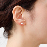 Twin Pearl S 18K Gold Earring