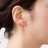 Twin Pearl S 18K Gold Earring